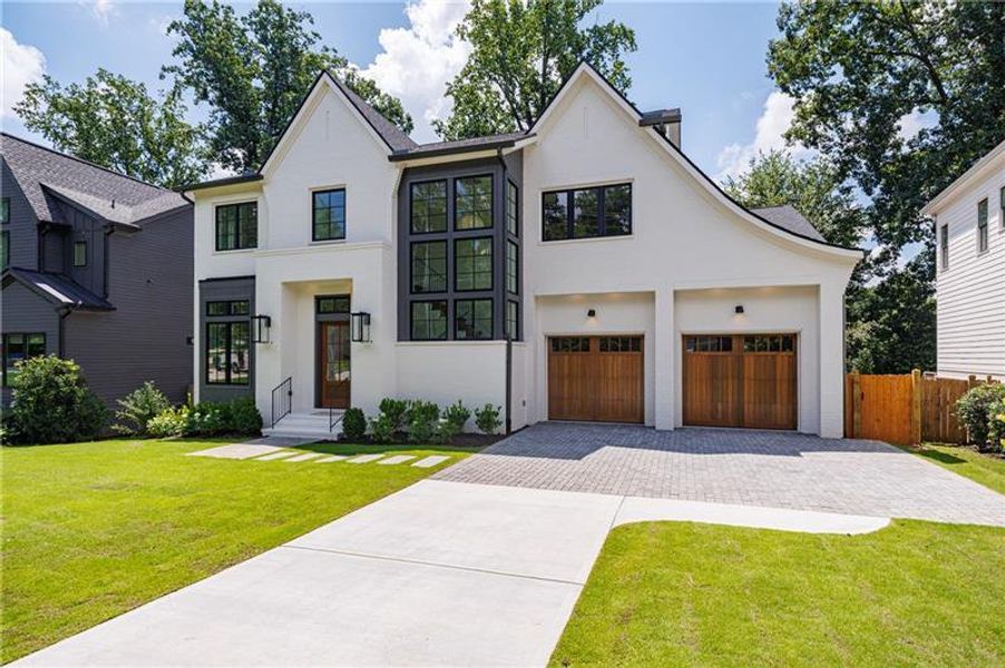 Front exterior of a new home in , Atlanta, GA, highlighting curb appeal (Image 30).