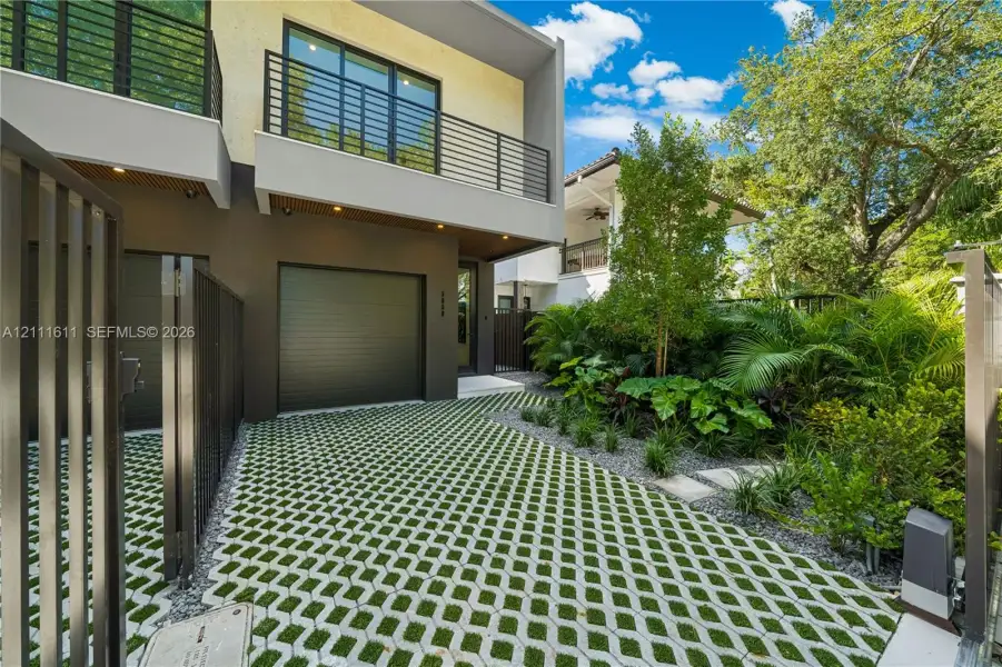 Exterior details and patio area of a home in , Miami (Image 2). Exterior details and patio area of a home in , Miami (Image 2).