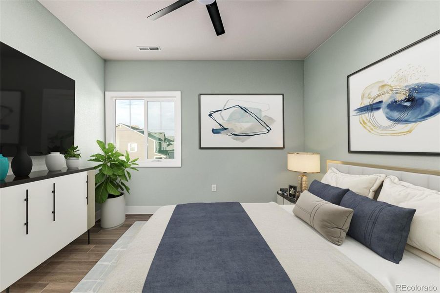 Furnished interior view inside a new home in , Firestone (Image 34).