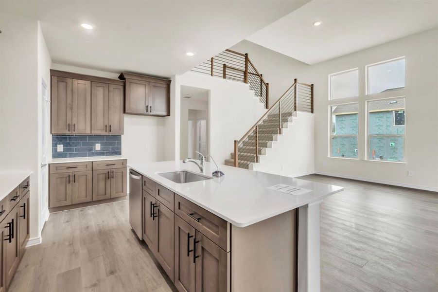 Furnished interior view inside a new home in The Landing at Hidden Lakes, McKinney (Image 13).