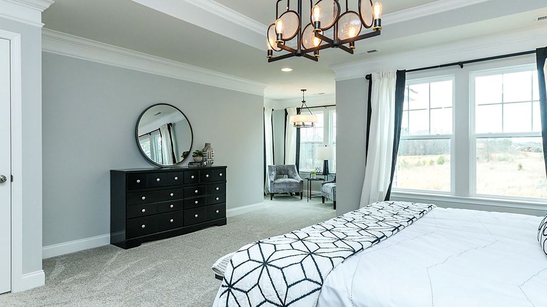 Furnished interior view inside a new home in Station Pointe, Angier (Image 19).