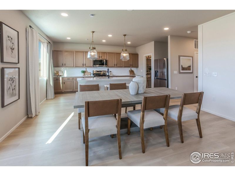 EXAMPLE PHOTO: DINING ROOM AND KITCHEN