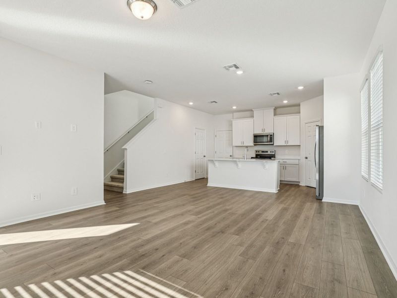 Spacious, unfurnished interior of a new home in The Meadow at Crossprairie Bungalows, St. Cloud (Image 9). Spacious, unfurnished interior of a new home in The Meadow at Crossprairie Bungalows, St. Cloud (Image 9).