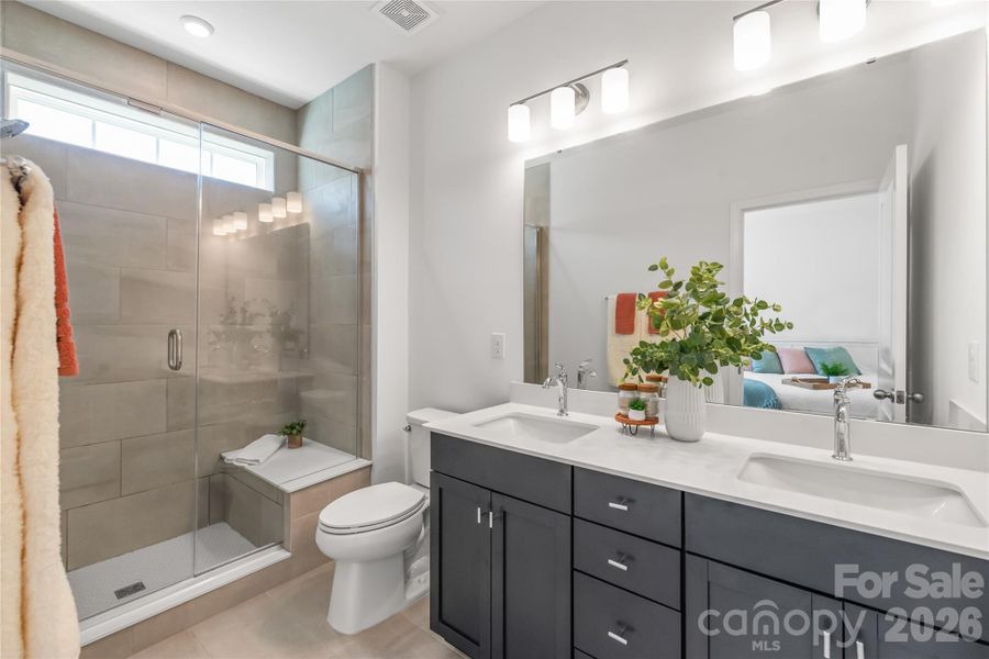 Furnished interior view inside a new home in , Charlotte (Image 26).