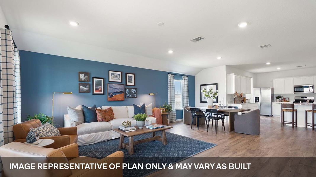 Furnished interior view inside a new home in Monarch Ranch, Manor (Image 26).