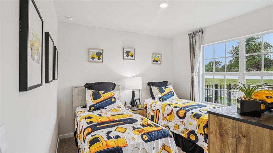 Furnished interior view inside a new home in Seagrass - Express & Tradition, Punta Gorda (Image 7). Furnished interior view inside a new home in Seagrass - Express & Tradition, Punta Gorda (Image 7).