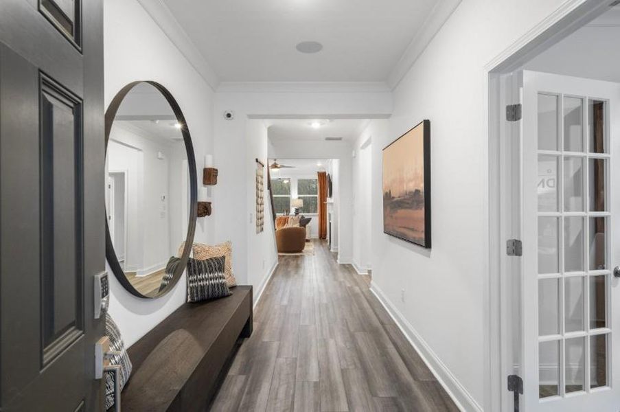 Furnished interior view inside a new home in Bailey Fence, Dacula (Image 24).