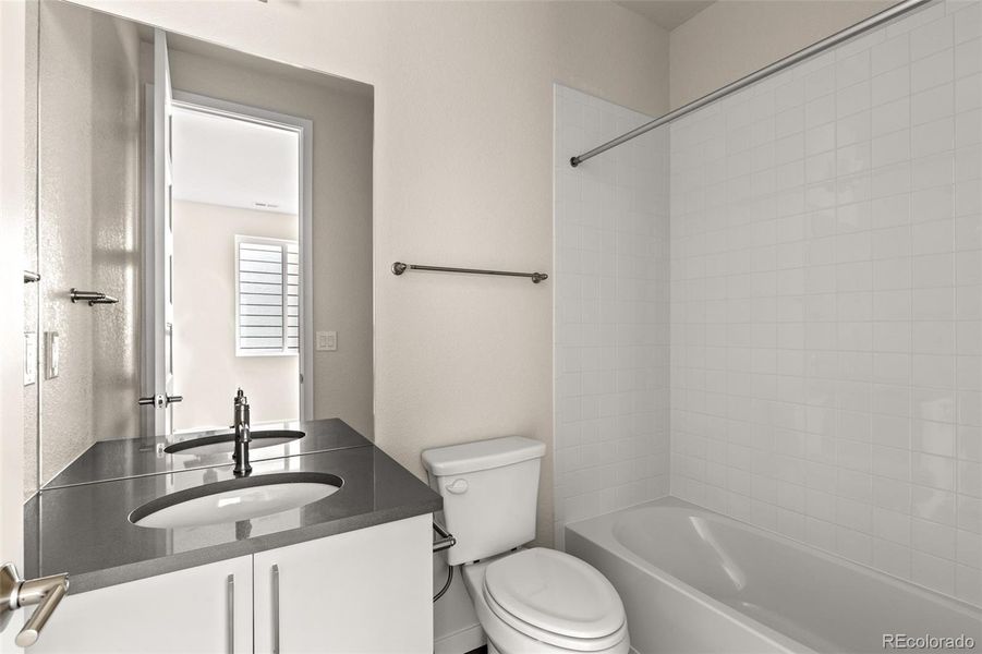 Furnished interior view inside a new home in Lyric at Ridgegate, Lone Tree (Image 30).