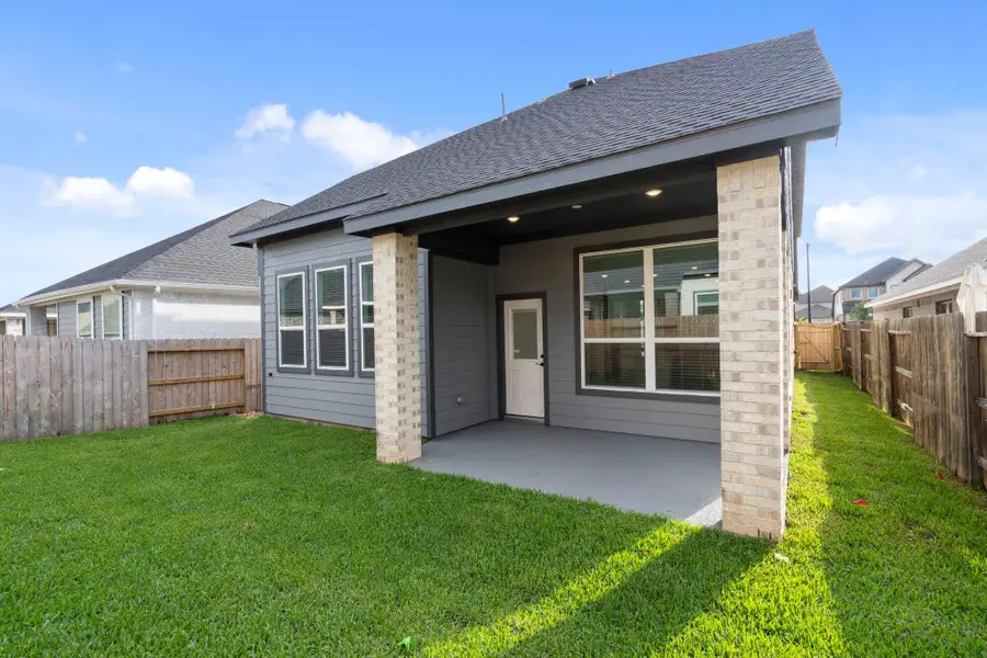 Exterior details and patio area of a home in Emory Glen, Magnolia (Image 4).
