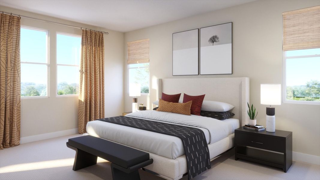 Furnished interior view inside a new home in Ryegrass Collection – Freedom at Anthem, Kyle (Image 7).