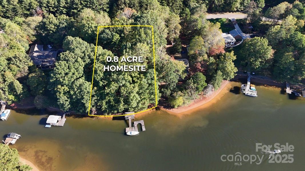 Waterfront lot location Waterfront lot location