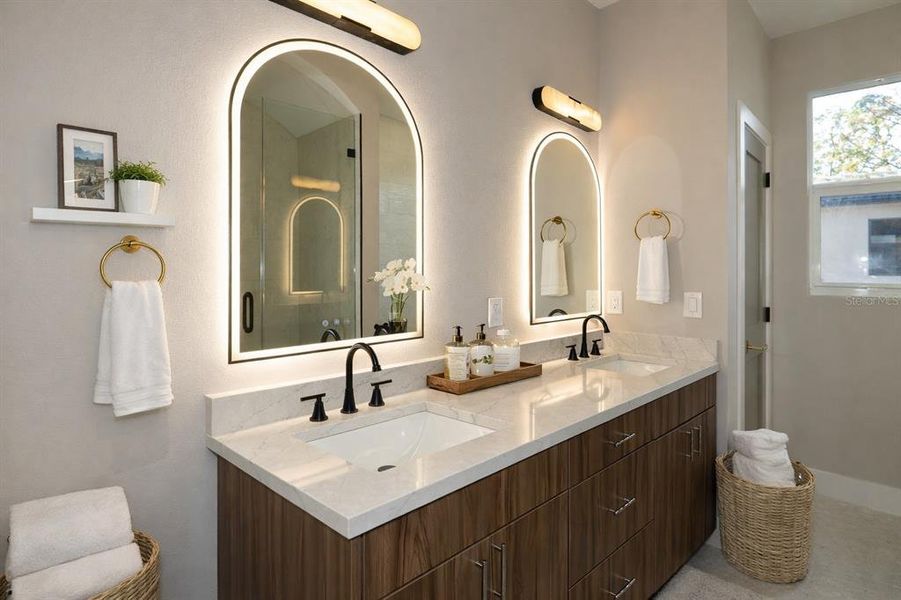 Furnished interior view inside a new home in , Tampa (Image 12).