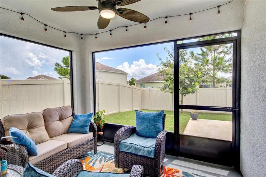Exterior details and patio area of a home in , Zephyrhills (Image 22).