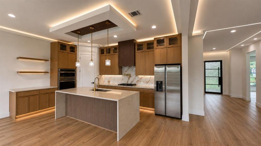 Furnished interior view inside a new home in , Dallas (Image 10).