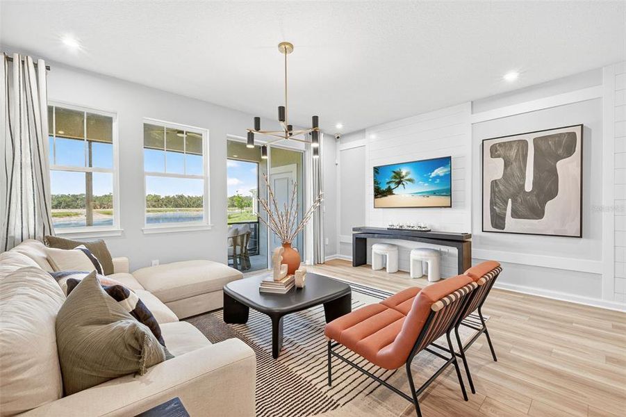 Furnished interior view inside a new home in Crosswind Ranch, Parrish (Image 14).