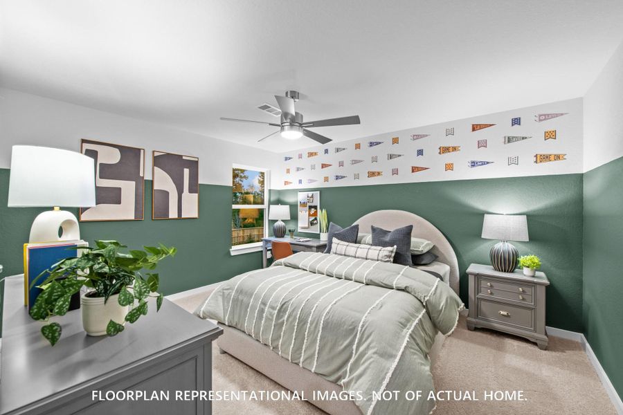 Furnished interior view inside a new home in Sorella, Tomball (Image 6).