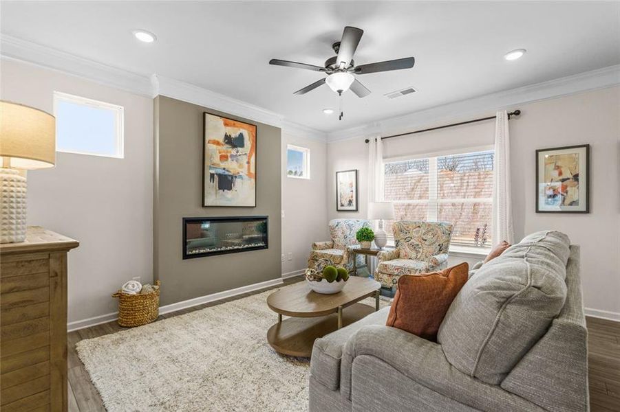 Furnished interior view inside a new home in Varnell Preserve, Dalton (Image 9).
