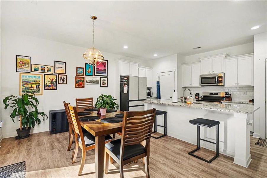 Furnished interior view inside a new home in , Statham (Image 16).