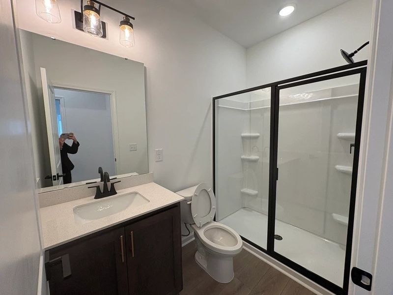 Guest Bath featuring AW Collection® Oxford - Clean finishes and calming hues. Guest Bath featuring AW Collection® Oxford - Clean finishes and calming hues.