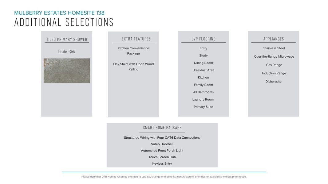 Furnished interior view inside a new home in Mulberry Estates, Simpsonville (Image 28).