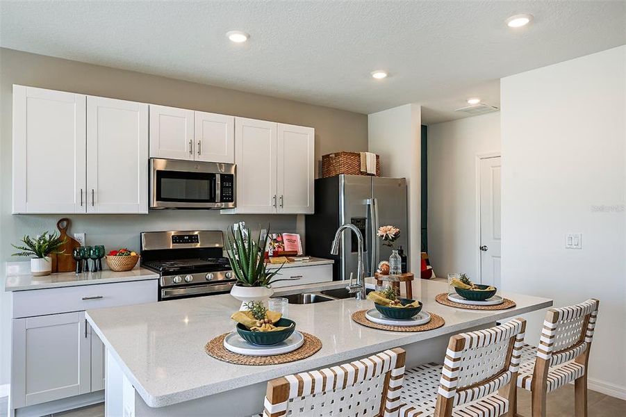 Furnished interior view inside a new home in Waterstone, Groveland (Image 22). Furnished interior view inside a new home in Waterstone, Groveland (Image 22).