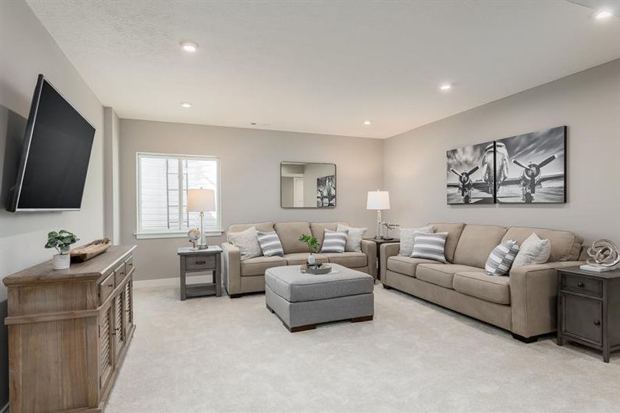 Furnished interior view inside a new home in The Mills at Rocky River Townhomes, Concord (Image 12).