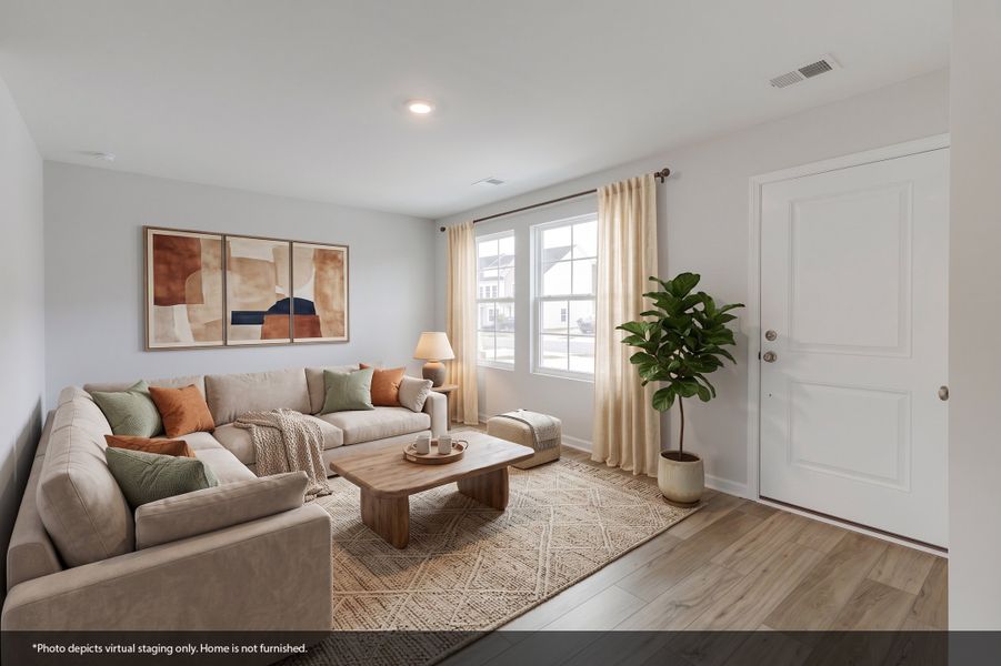 Furnished interior view inside a new home in Astoria, Columbia (Image 8). Furnished interior view inside a new home in Astoria, Columbia (Image 8).