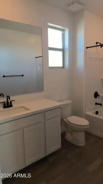 Upstairs hall bath with quartz top!