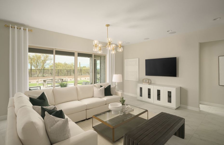 Representative furnished interior of a home built from the Catalina by Pulte Homes in Saguaro Reserve - Majesty, Marana (Image 13).