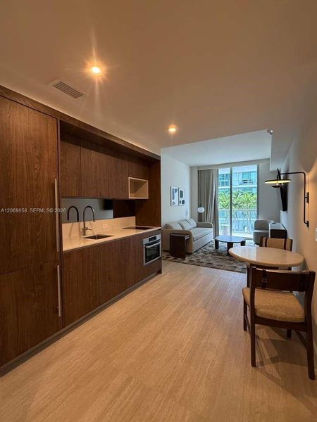 Furnished interior view inside a new home in , Miami (Image 3).