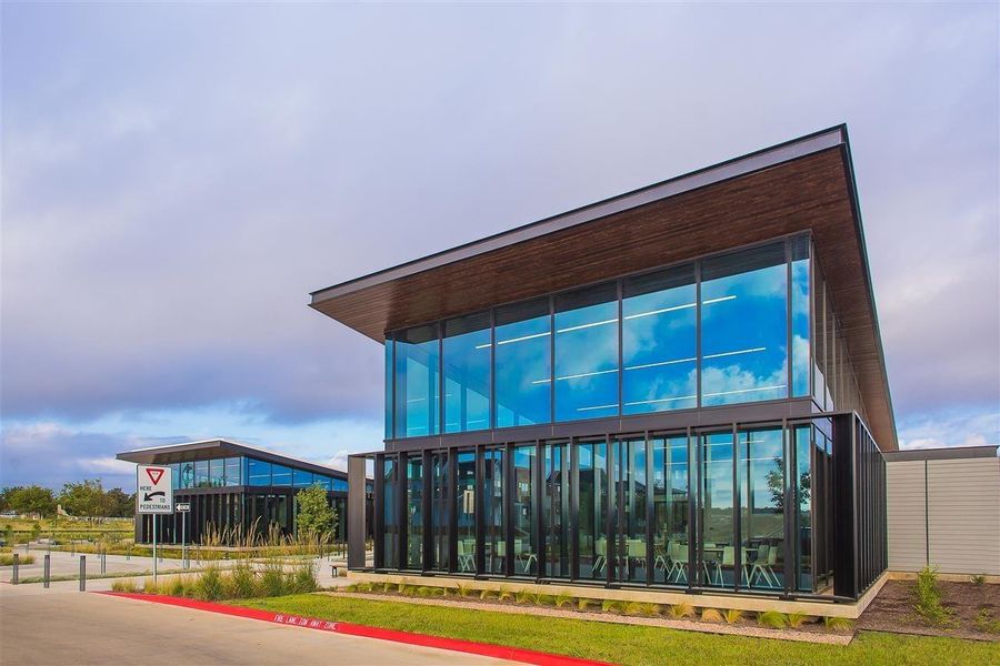 Front exterior of a new home in Easton Park, Austin, TX, highlighting curb appeal (Image 23).