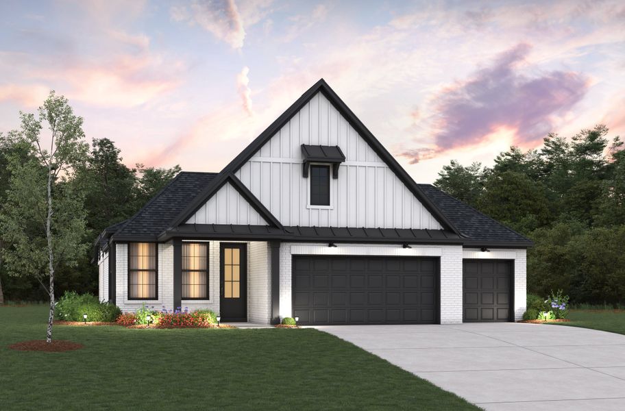 Representative exterior photo of a completed home built from the Quintera by Beazer Homes in Arabella on the Prairie, Richmond, TX (Image 2).