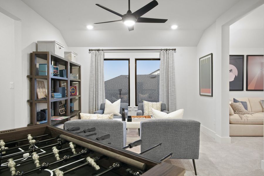 Furnished interior view inside a new home in Provence 50', Austin (Image 63).