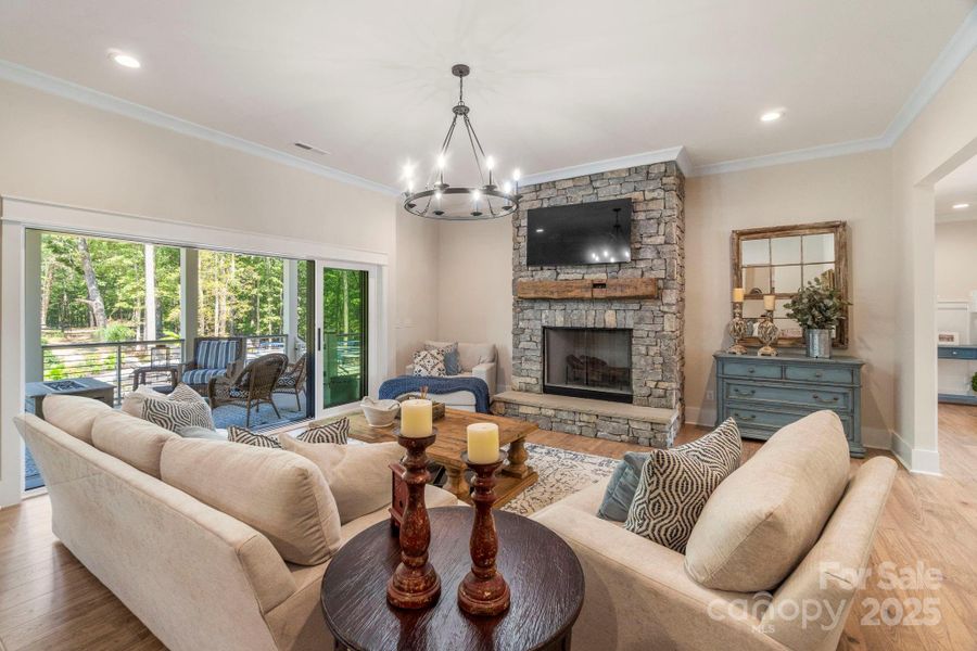 Furnished interior view inside a new home in , Clover (Image 3).