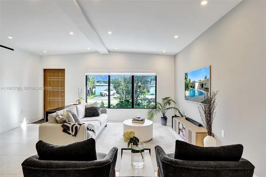 Furnished interior view inside a new home in , North Miami Beach (Image 9).