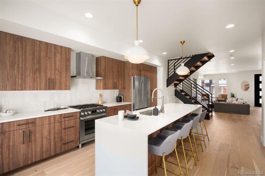 Furnished interior view inside a new home in , Denver (Image 15).
