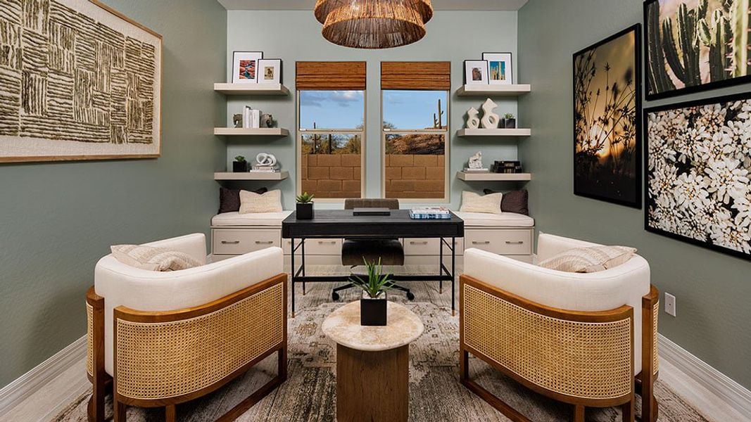 Representative furnished interior of a home built from the Everglade by Taylor Morrison in Saddleback, Peoria (Image 12).
