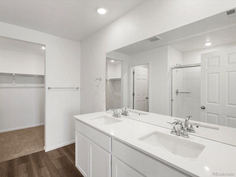 Furnished interior view inside a new home in Skyview at High Point, Aurora (Image 7).