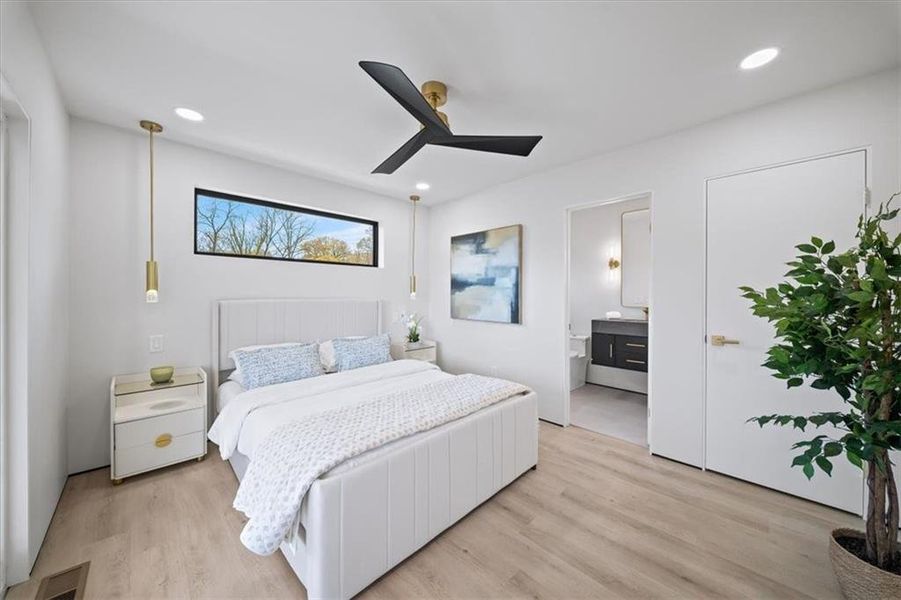 Furnished interior view inside a new home in , Atlanta (Image 23).