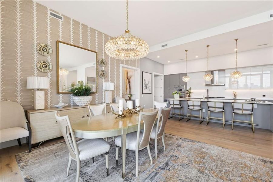 Furnished interior view inside a new home in The Dillon Buckhead, Atlanta (Image 20). Furnished interior view inside a new home in The Dillon Buckhead, Atlanta (Image 20).