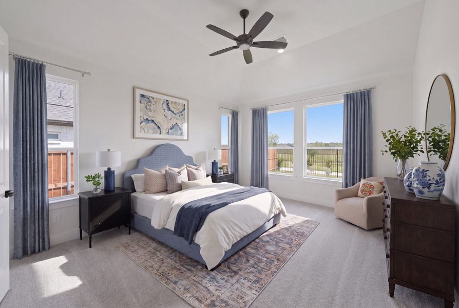 Furnished interior view inside a new home in Brookhollow West, Prosper (Image 18).