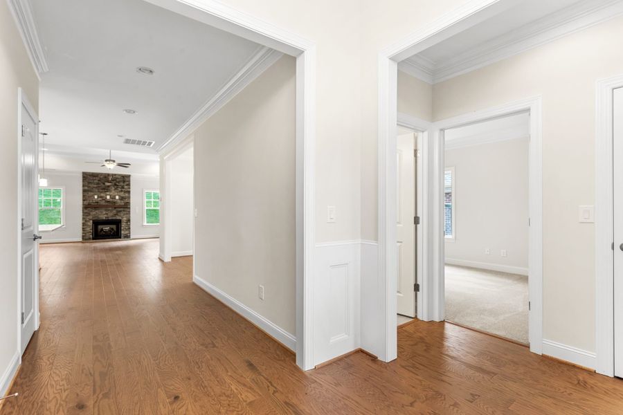 Representative unfurnished interior of a home built from the Somerset by Keystone Homes NC in Weybridge, Burlington (Image 16).
