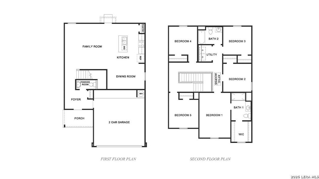 2D floor plan layout of this home in Avenida, Converse, TX (Image 3).