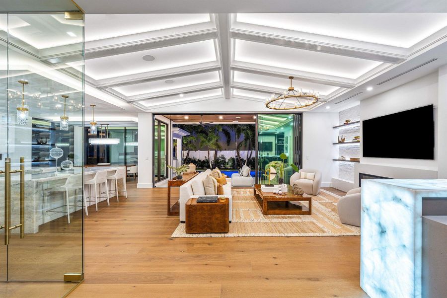 Furnished interior view inside a new home in , Boca Raton (Image 11).