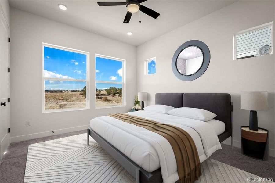 Furnished interior view inside a new home in Revel Crossing at Wolf Ranch - The Panorama Collection, Colorado Springs (Image 16).
