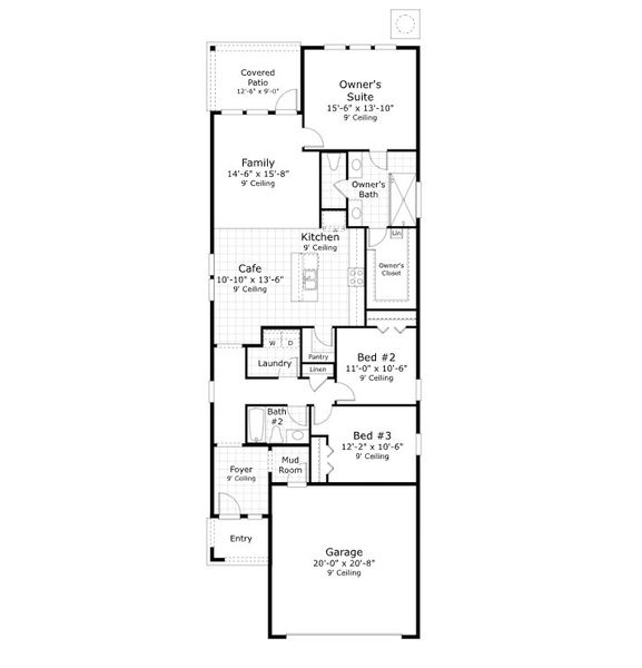 2D floor plan layout for the The Jackson by Providence Homes (Florida) in Reflections at Nocatee, Nocatee, FL (Image 6). 2D floor plan layout for the The Jackson by Providence Homes (Florida) in Reflections at Nocatee, Nocatee, FL (Image 6).