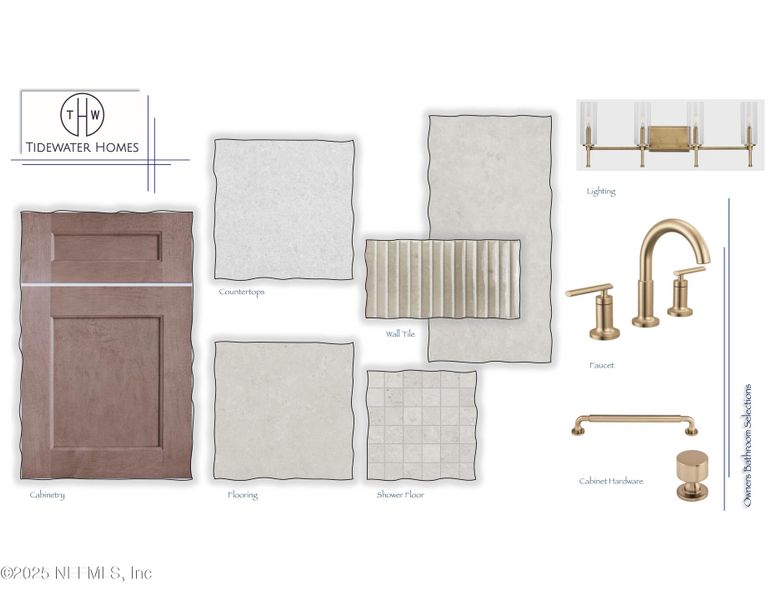 Sample of building materials used in homes in Highpointe at Rivertown, St. Johns (Image 6).