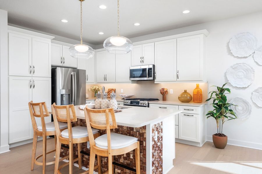 Representative furnished interior of a home built from the Camelia by GL Homes in Valencia Ridge (55+), Wesley Chapel (Image 6).