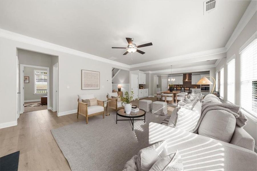 Furnished interior view inside a new home in River Rock, Ball Ground (Image 37).