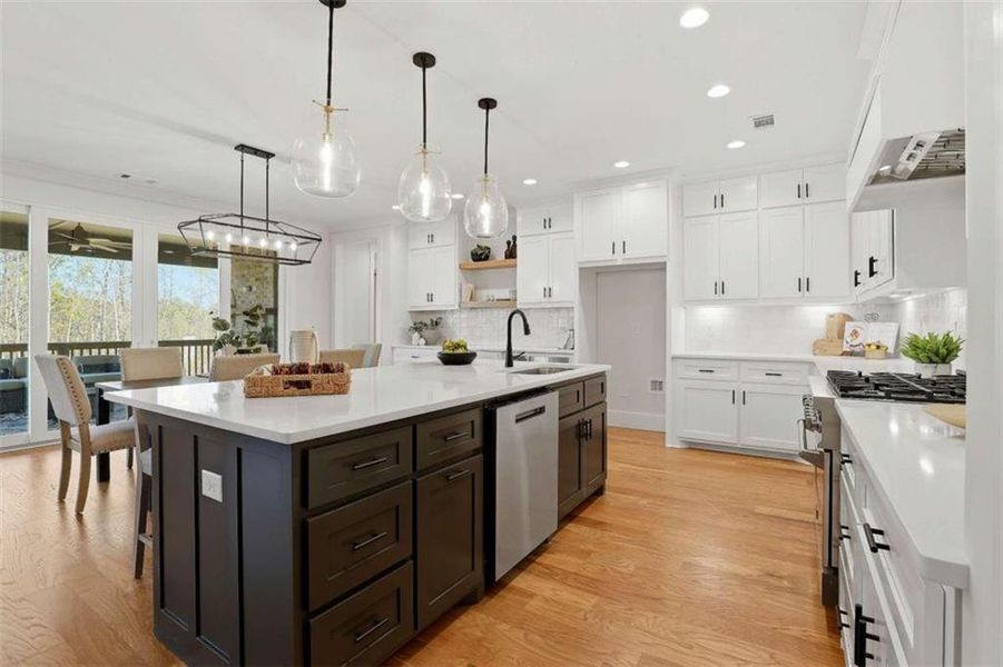 Furnished interior view inside a new home in , Newnan (Image 18).